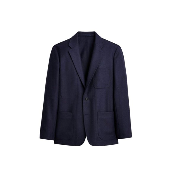NWT JCREW Wallace & Barnes Blazer Sport Coat Jacket Mens 42 S Navy Blue BQ481